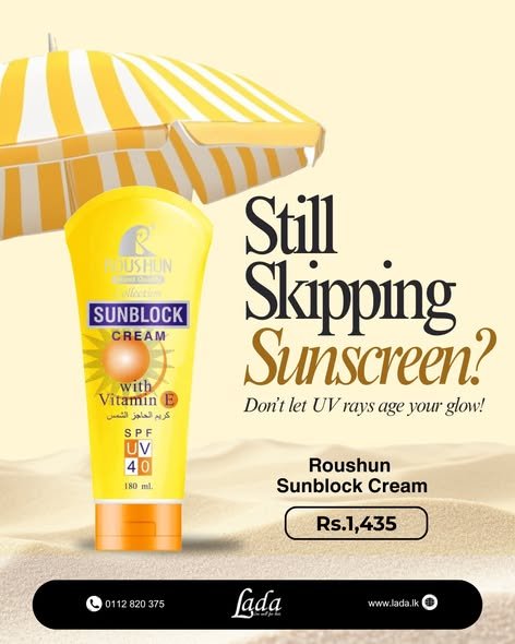 Roushun Sunblock Cream SPF 40 180ml