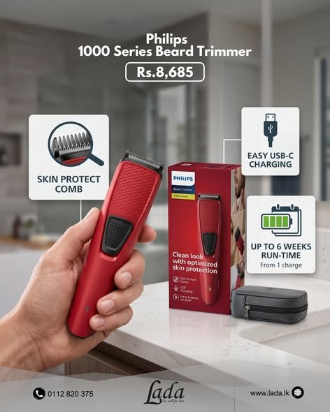 Philips 1000 Series Beard Trimmer — 6-week Runtime