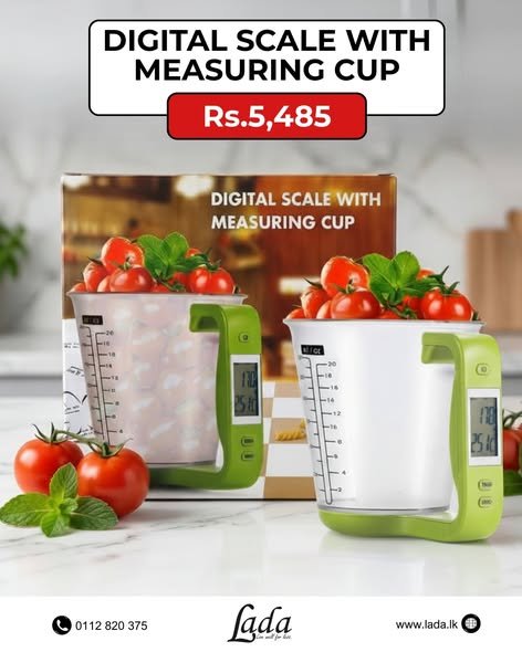 Digital Scale with Measuring Cup