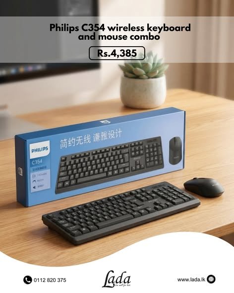 Philips C354 Wireless Keyboard & Mouse Combo