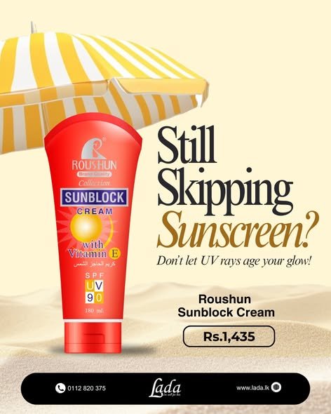 Roushun Sunblock Cream SPF 90 180ml