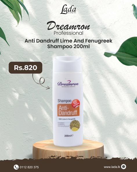 Dreamron Anti-Dandruff Lime & Fenugreek Shampoo 200ml