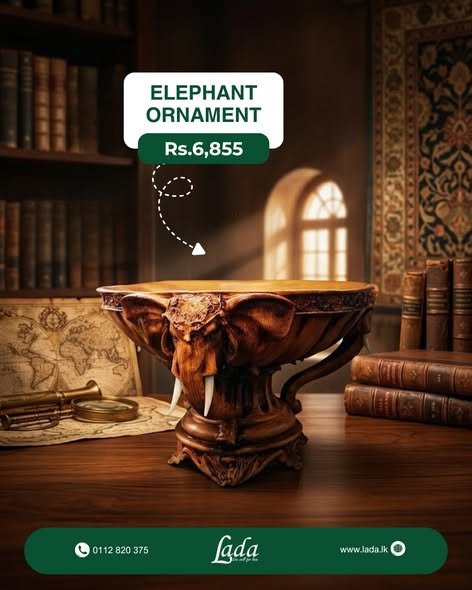 Elephant Ornament — Decorative Bowl