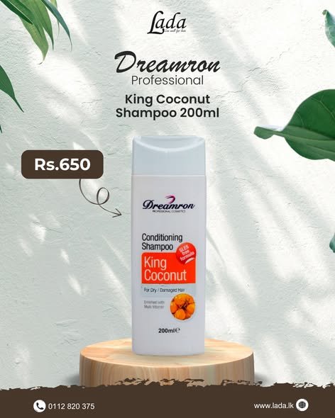 Dreamron King Coconut Shampoo 200ml