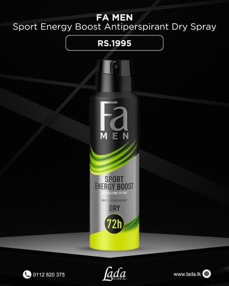 Fa Men Sport Energy Boost Antiperspirant Dry Spray