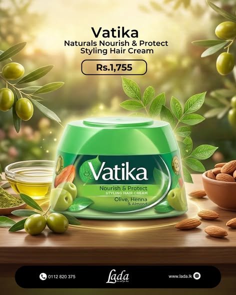Vatika Naturals Nourish & Protect Styling Hair Cream