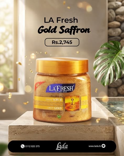 LA Fresh Gold Saffron Scrub 500ml