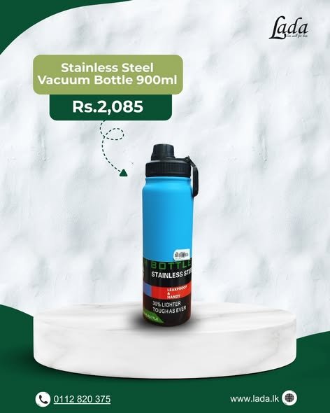 Stainless Steel Vacuum Bottle — Blue 900ml