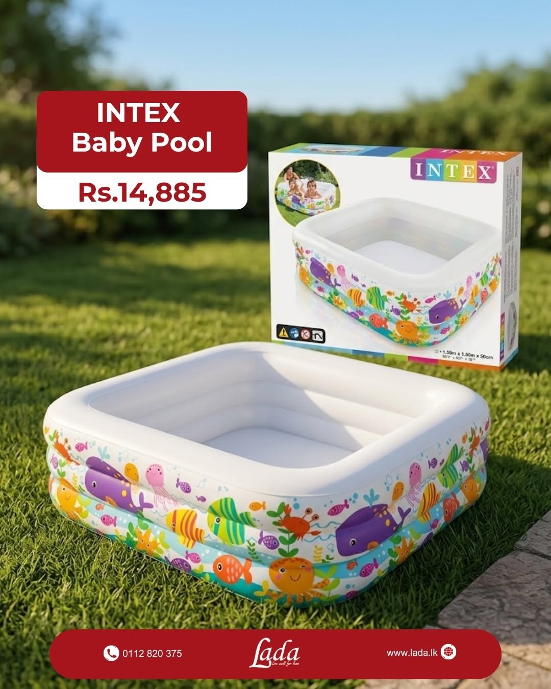 INTEX Square Ocean Graphics Pool — Facebook product photo