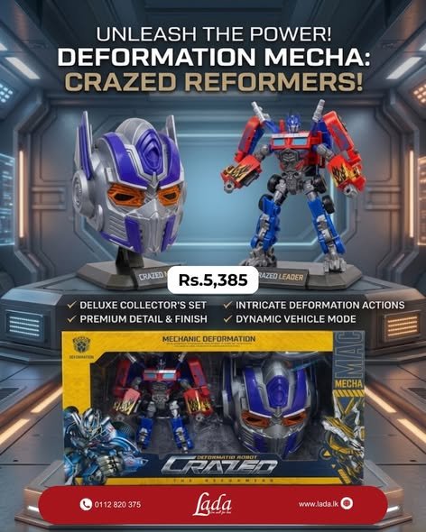 Crazed Reformers Blue Mecha Deluxe Set