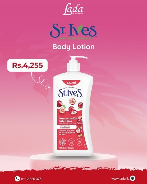 St. Ives Cranberry & Grapeseed Oil Body Lotion