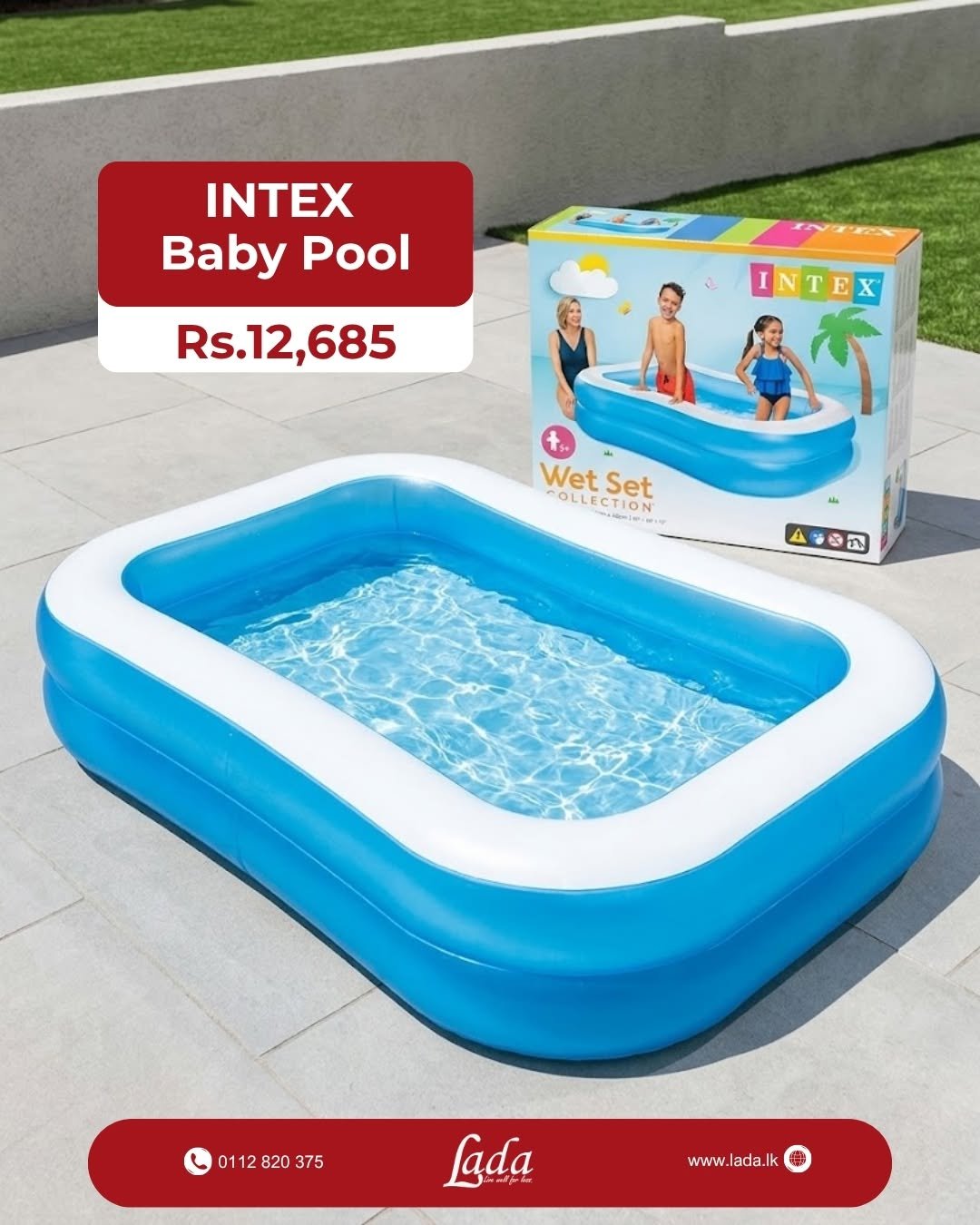 INTEX Rectangular Inflatable Pool (Wet Set) — Facebook product photo