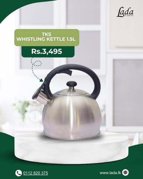 TKS 1.5L Whistling Kettle — Stainless Steel