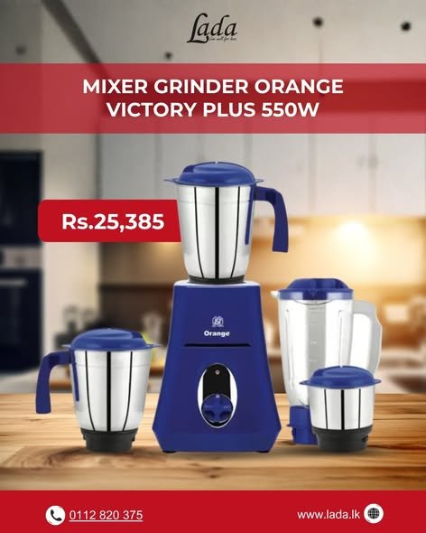 Orange Victory Plus 550W Mixer Grinder