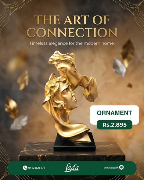 The Art of Connection Golden Centrepiece