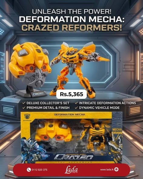 Crazed Reformers Yellow Mecha Deluxe Set