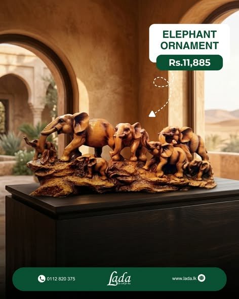 Elephant Ornament — Large Family