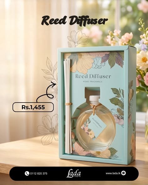 Botanical Reed Diffuser — Fresh Mint