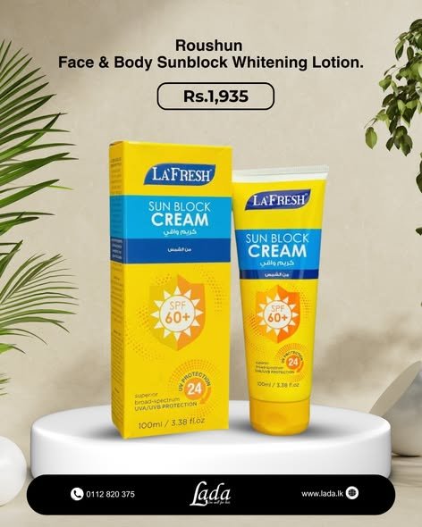 LA Fresh Sun Block Cream SPF 60+ 100ml