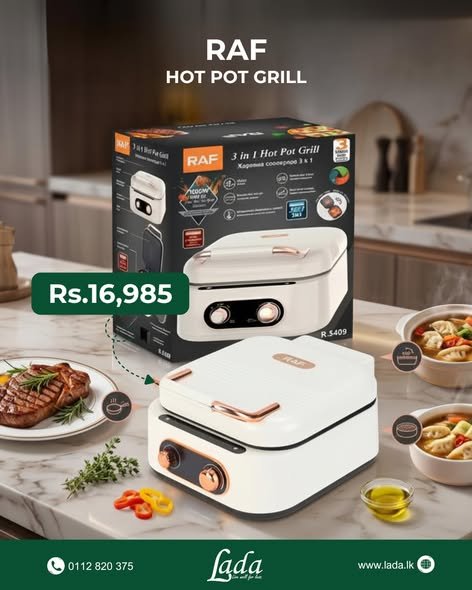 RAF 3-in-1 Hot Pot Grill