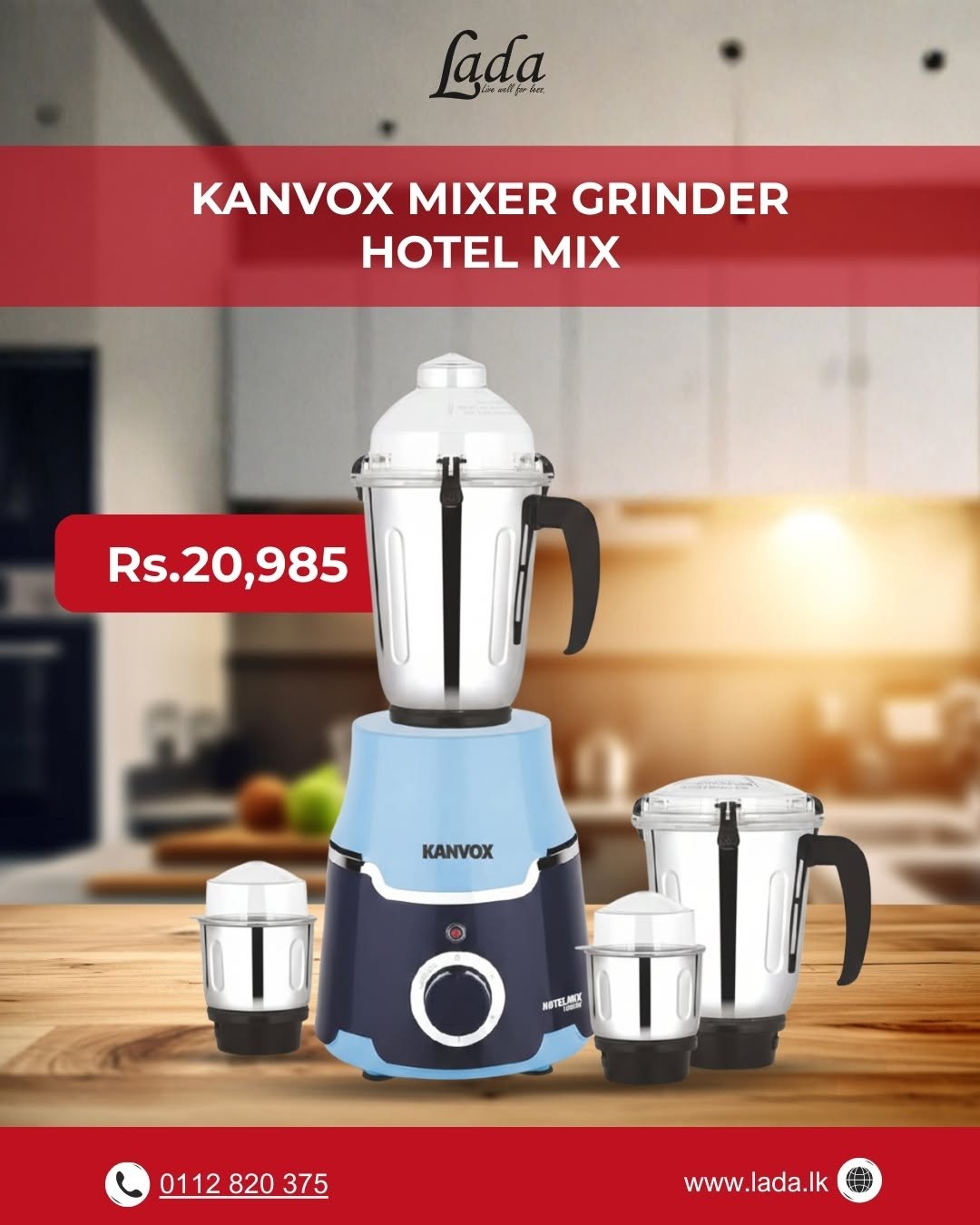 Kanvox Hotel Mix Mixer Grinder