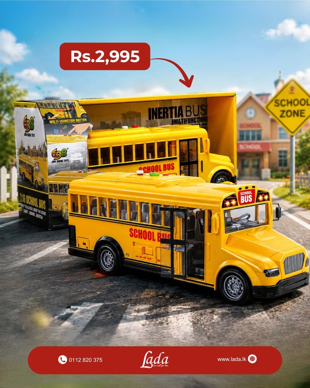 Jian Sheng School Bus 1:16