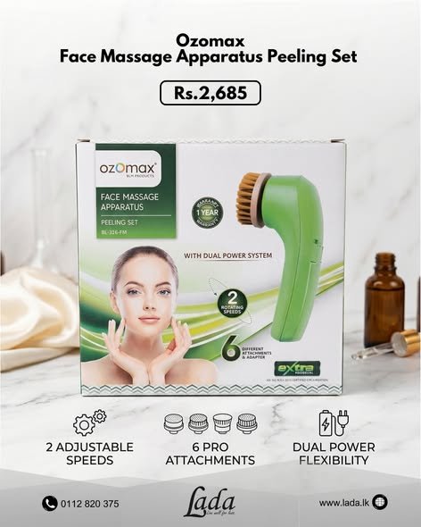 Ozomax Face Massage Apparatus Peeling Set