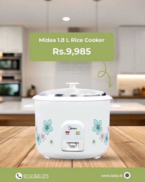 Midea 1.8L Floral Rice Cooker