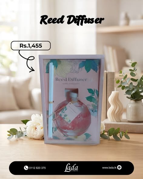 Botanical Reed Diffuser — Rose Pink