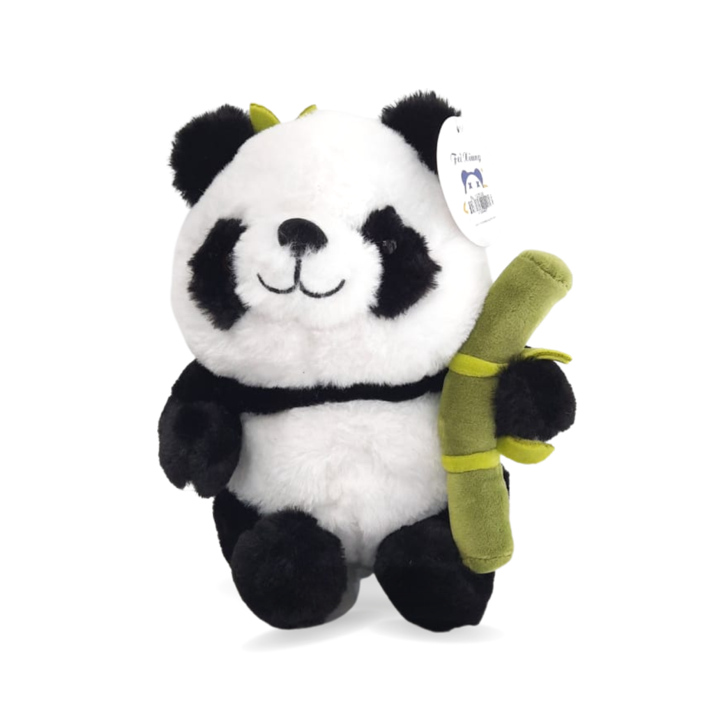 Panda with Bamboo Soft Toy