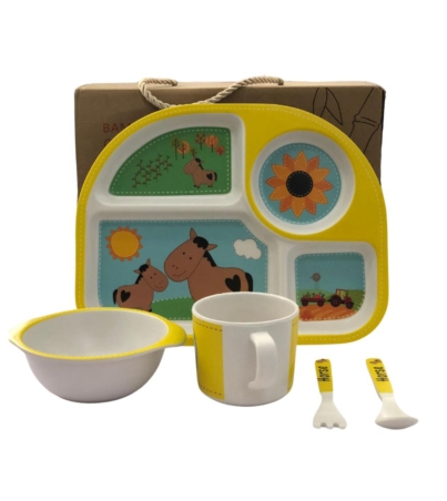 BAMBOO FIBER KIDS TABLEWARE