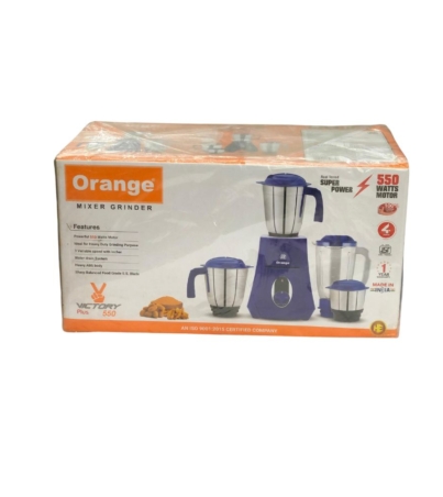 Orange 550W Mixer Grinder