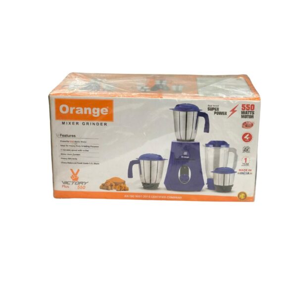 Orange 550W Mixer Grinder