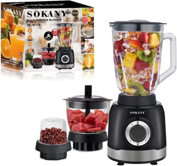 SOKANY SK-JB-178 Multi-Purpose Blender 1.5L 1000W